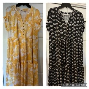 Lot of Two- Wonderly (Belk) dresses in SIZE XL